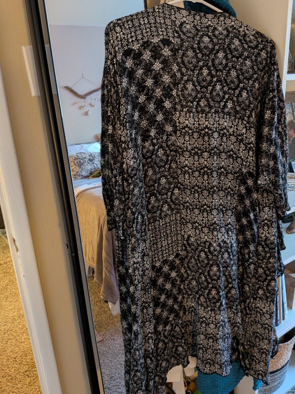 Sheer Patchwork Cardigan - Picture 3 of 4